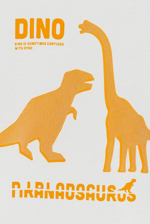 T-shirt dinosaure garçon blanc