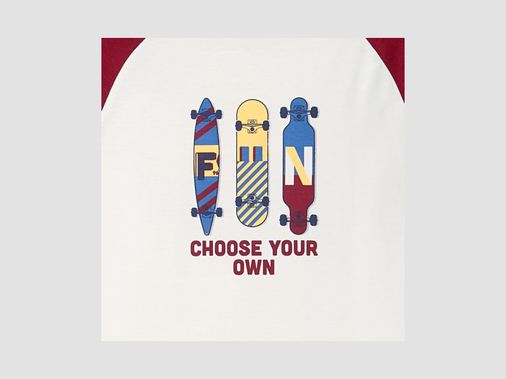 T-shirt manches longues motif skate-board Garçon 2