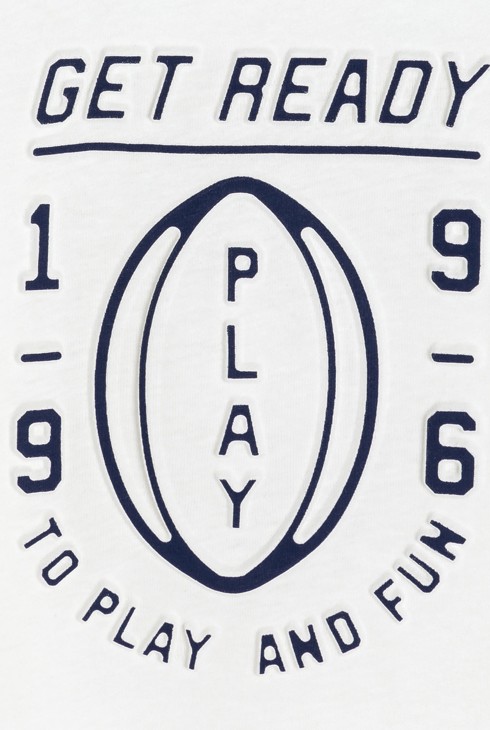 Bijela majica dugih rukava s porukom za dječake 2