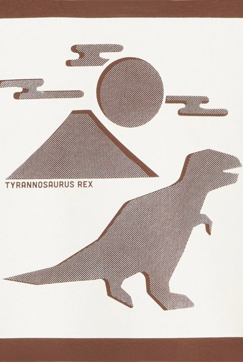 Sweat-shirt motif dinosaure marron Garçon