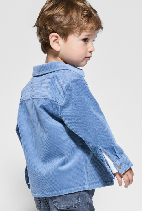 Sobrecamisa pana azul bebé niño 2
