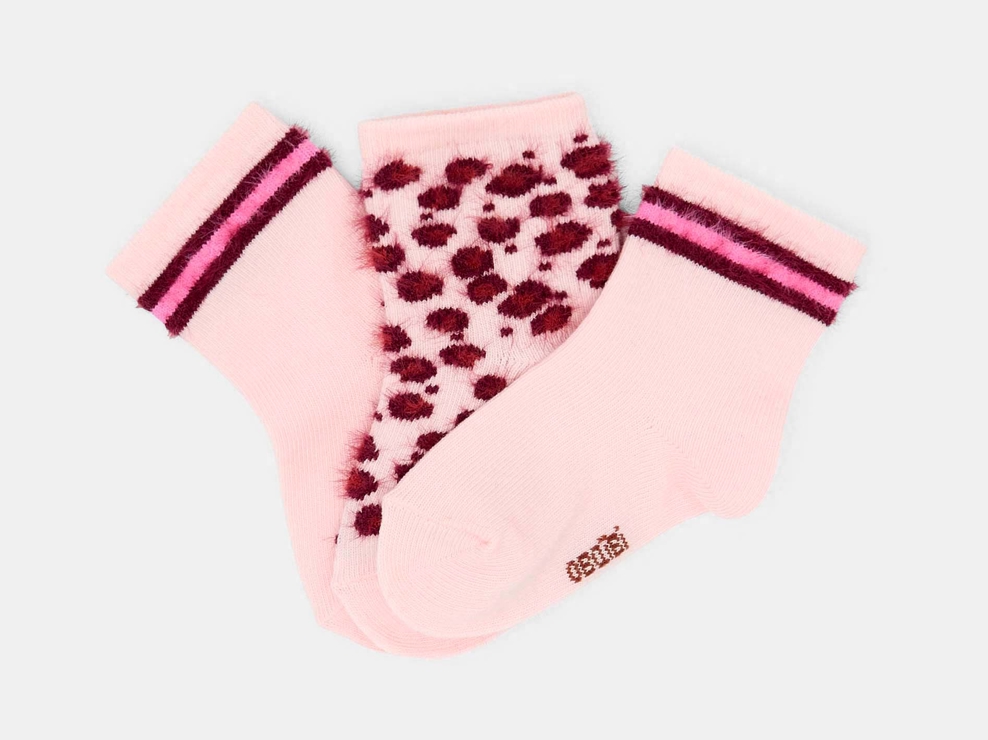 Weiche Socken rosa Kleinkind Mädchen (3er-Pack) 1