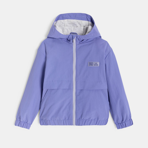 Coupe-vent Déperlant À Capuche Violet Fille - Bleu Jacinthe - 14A - OKAIDI