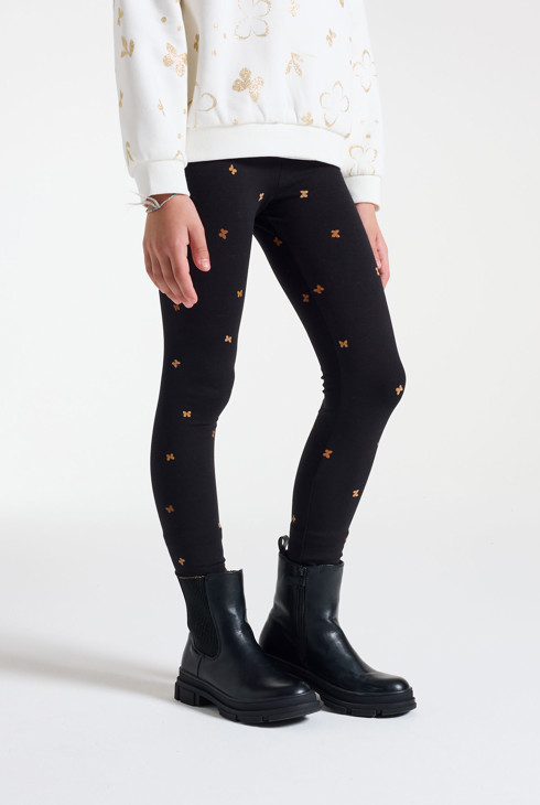 Legging papillon fille noir 2