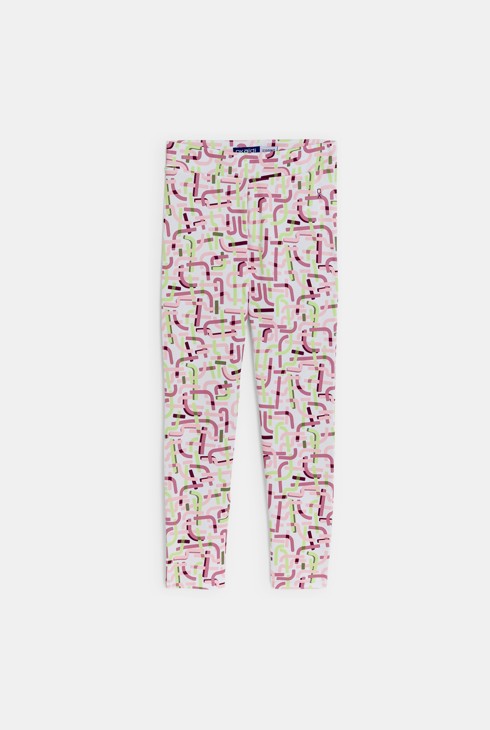 Leggings Mädchen bunte Grafikmotive 1