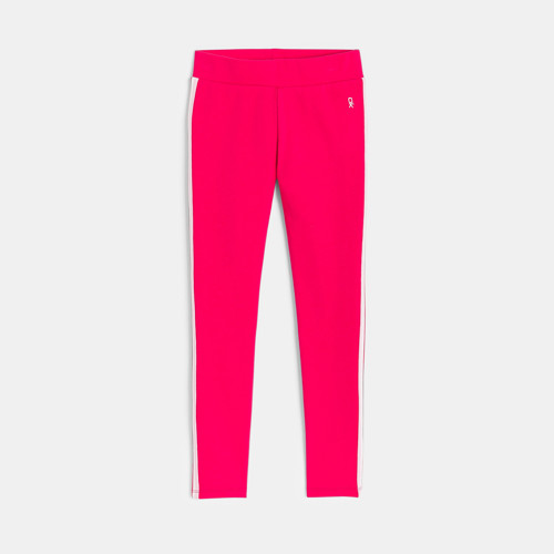 Legging À Bandes Rose Fille - Rose Fonce - 3A - OKAIDI