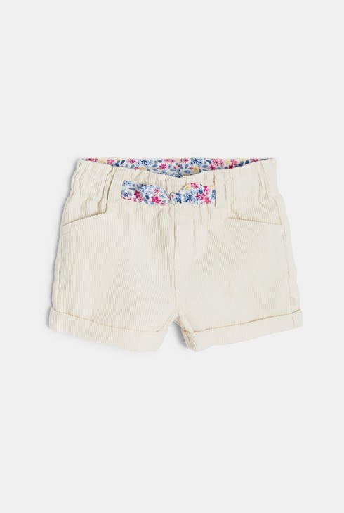 Shorts Cord beige Kleinkind Mädchen 1