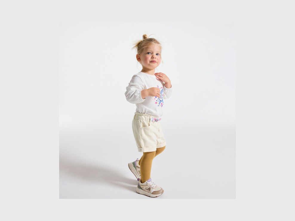 Shorts Cord beige Kleinkind Mädchen 1