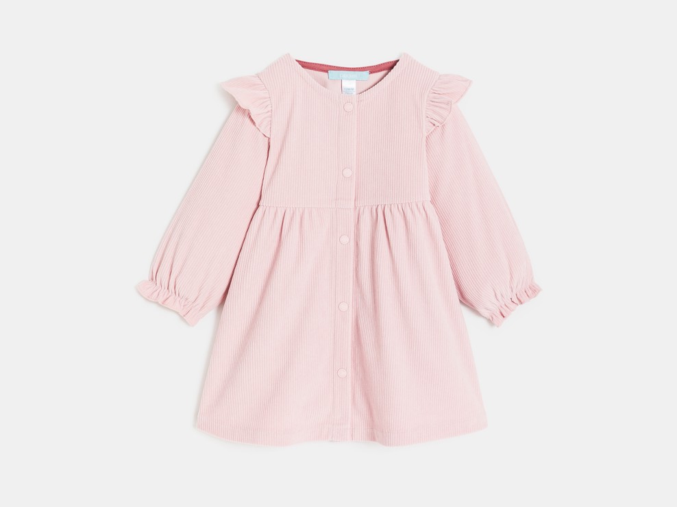 Vestit de pana rosa bebè nena 1