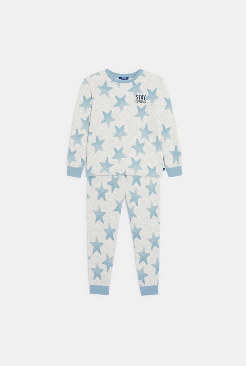 Pyjama étoilé 2 pièces gris Garçon