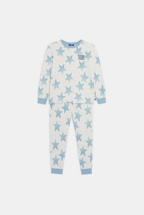 Pyjama étoilé 2 pièces gris Garçon 2