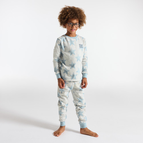 Pyjama Étoilé 2 Pièces Gris Garçon - Gris Chiné - 4A - OKAIDI
