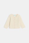 Gilet en maille beige bébé fille