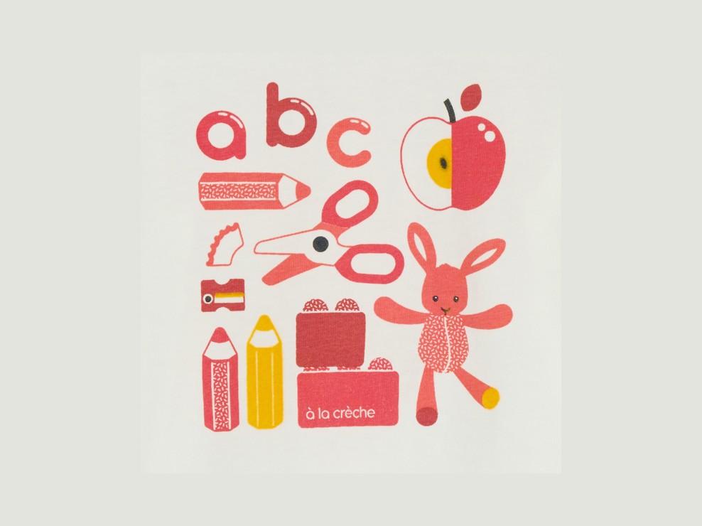 Dekliška rožnata majica z dolgimi rokavi z jaslimi za dojenčke 2