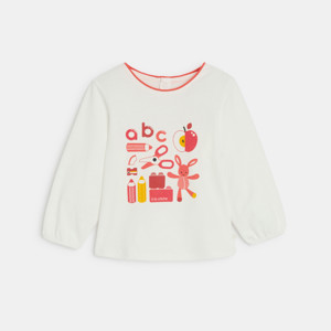 Langarmshirt Krippe in Rosa für kleine Mädchen