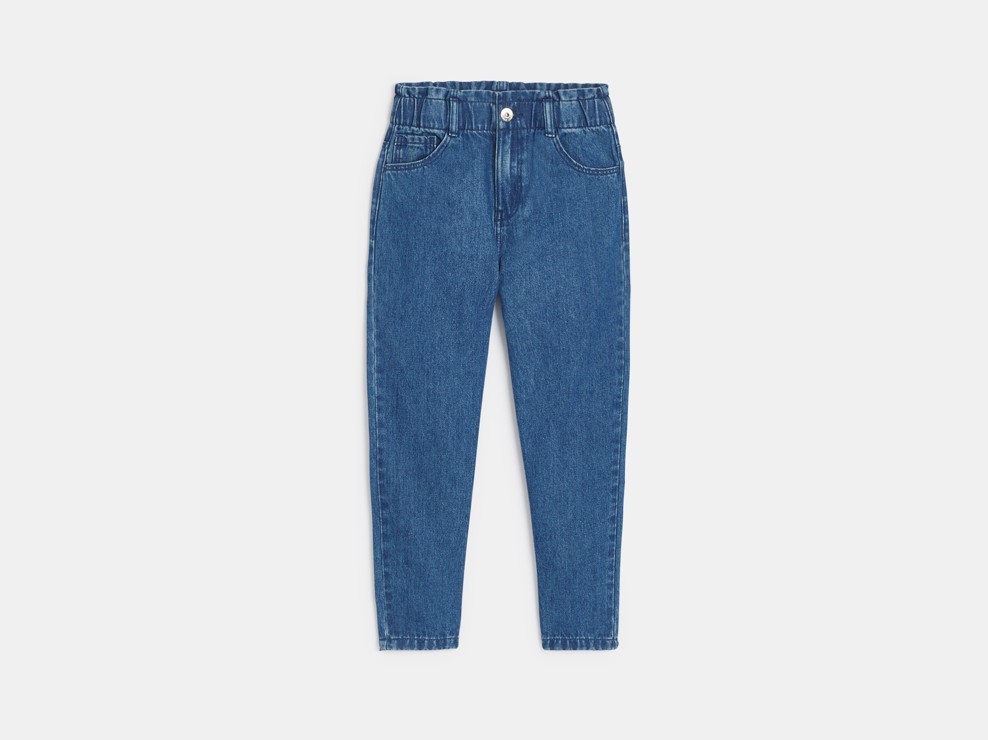 Jeans mit Dehnbund blau Mädchen 1