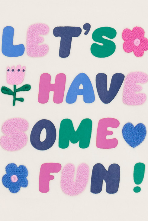 Girl's beige floral pyjamas 2