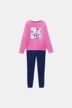 Pyjama rose en velours Fille
