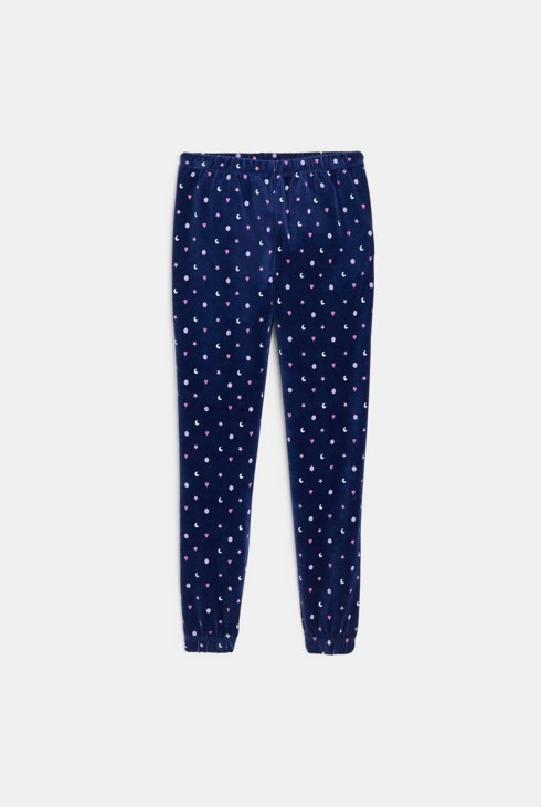 Pijama de terciopelo rosa niña 2