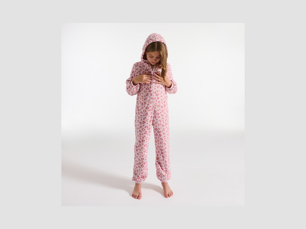 Ovarall rosa Leopardenmuster Mädchen 2