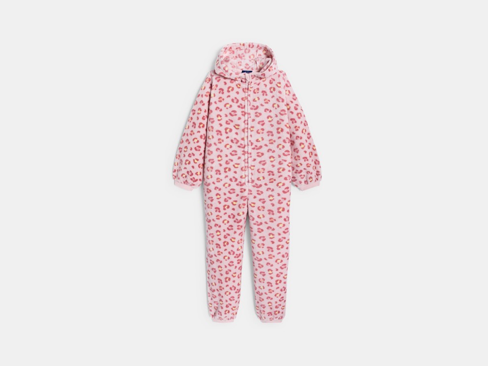 Ovarall rosa Leopardenmuster Mädchen 2