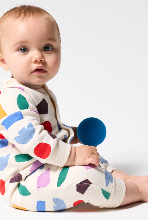 Langer, mehrfarbiger Baby-Overall – unisex 1