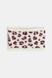Snood maille léopard rose bébé fille