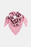 Foulard carré imprimé rose Fille