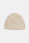Bonnet chiné en maille côtelée beige Garçon