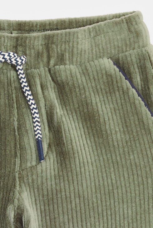 Pantalon velours vert bébé garçon