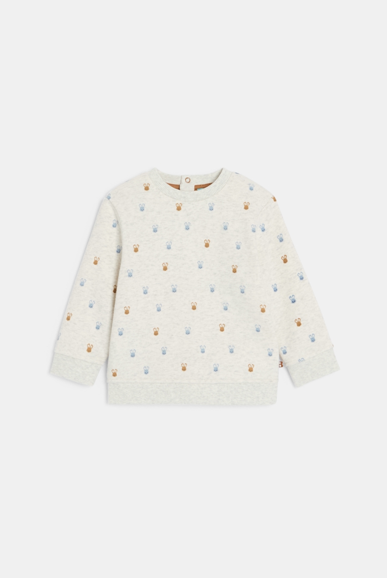Jersey de punto conejo gris bebé niño 1