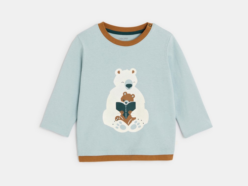 Fantovska siva majica z dolgimi rokavi in zajcem 2