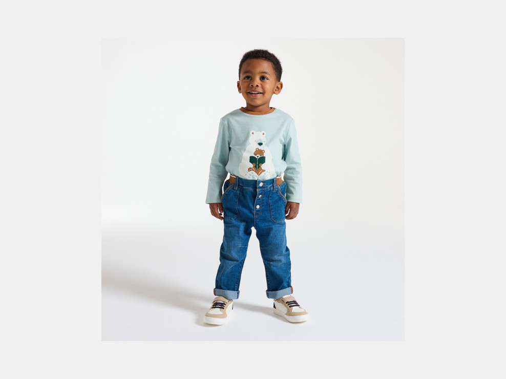 Fantovska siva majica z dolgimi rokavi in zajcem 1