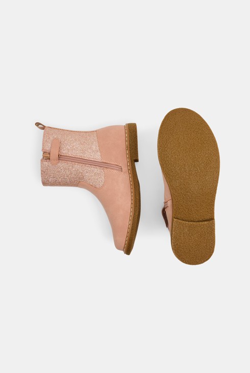 Roze gevoerde boots met glitters voor meisjes 2