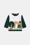 Sweat-shirt vert bébé garçon