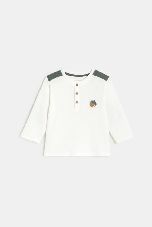 Bijela majica dugih rukava za dječake 2