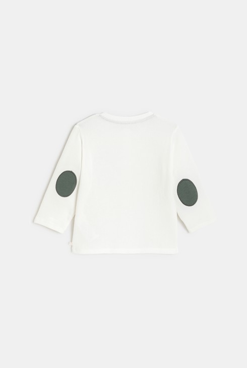 T-shirt manches longues blanc bébé garçon