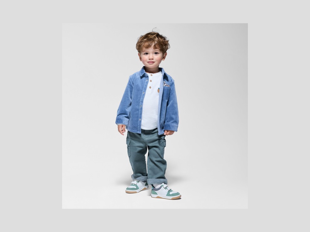 Cargohose grün Kleinkind Junge 1