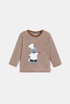 T-shirt à manches longues motif animal marron bébé garçon