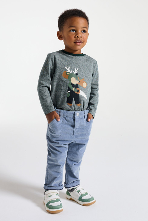 Majica dugih rukava s motivima životinje za dječake 1