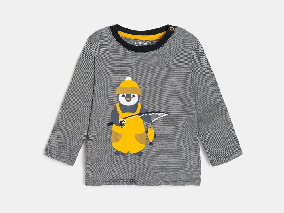 T-Shirt grau Tiermotiv Kleinkind Junge 2