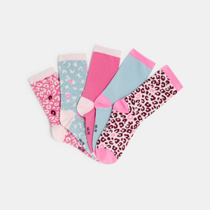 Chaussettes multicolores léopard (lot de 5)
