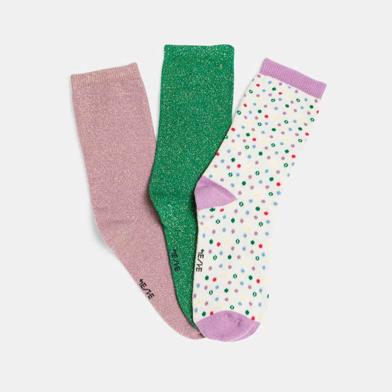 Modische Socken Mädchen (3er-Pack)