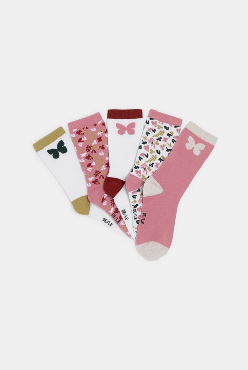 Chaussettes fantaisie Fille (par 5)