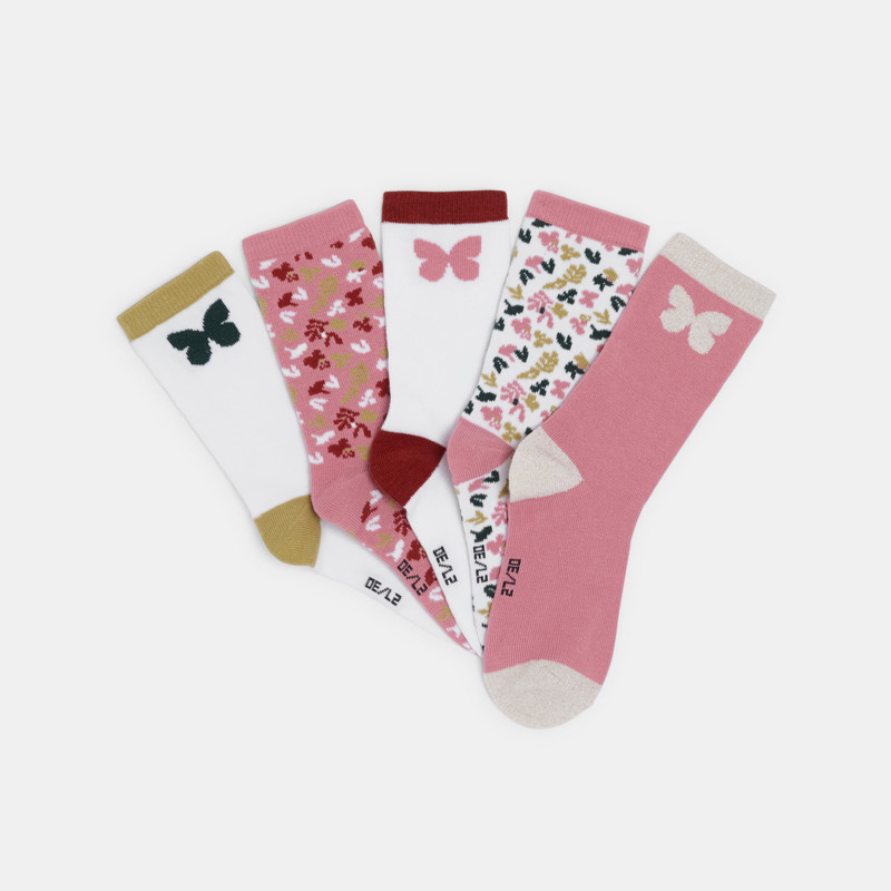 Modische Socken Mädchen (5er-Pack)