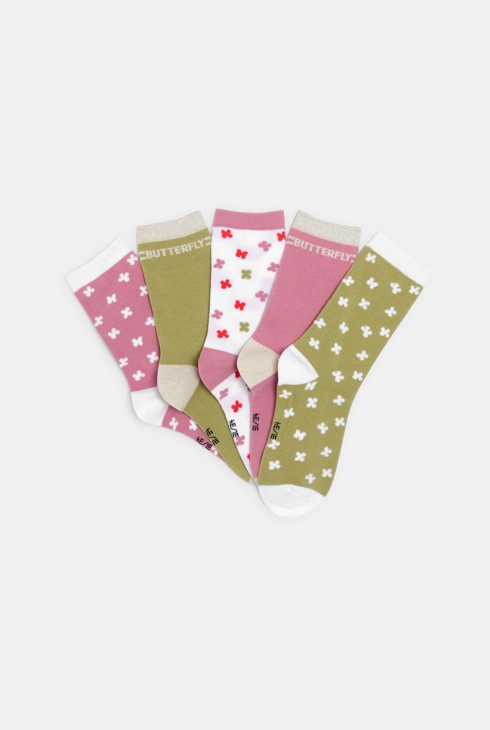 Chaussettes fantaisie (lot de 5) Fille