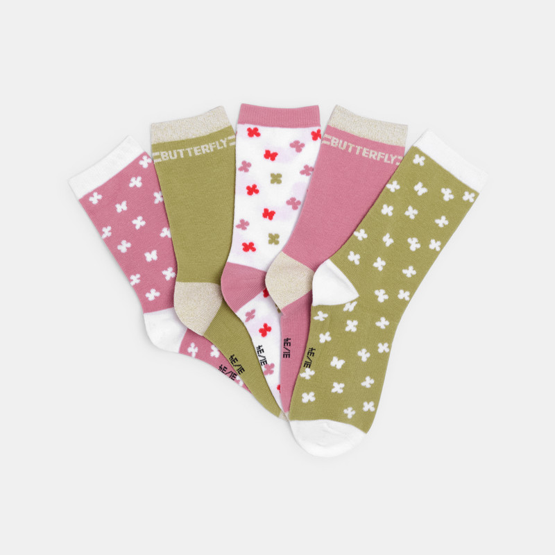 Modische Socken für Mädchen (5er-Pack)