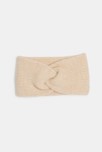 Snood noué maille tricot beige bébé fille