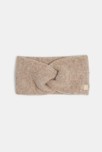 Snood noué maille tricot beige chiné bébé fille