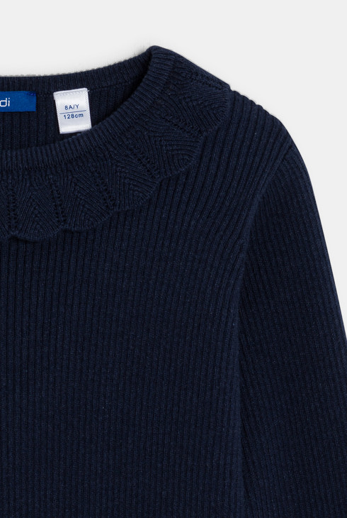 Pull fille bleu
